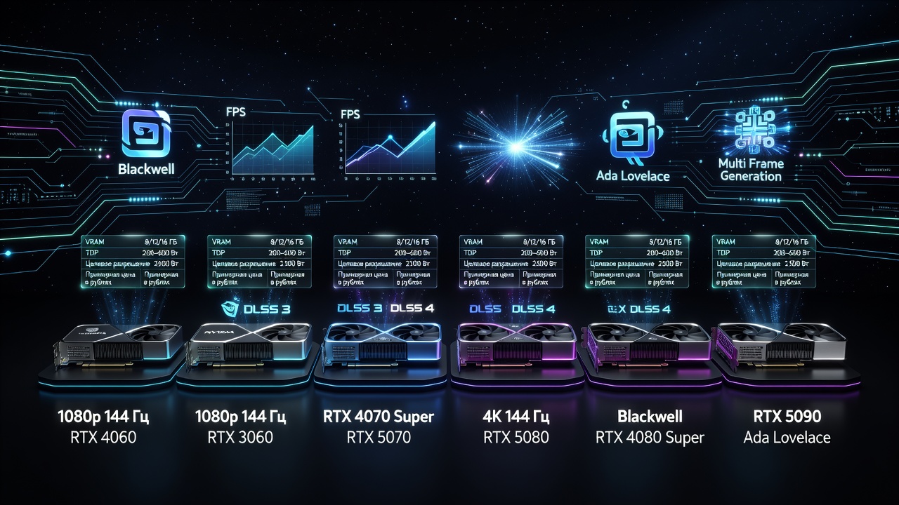 Видеокарты NVIDIA для игр: какую модель брать в 2026 году